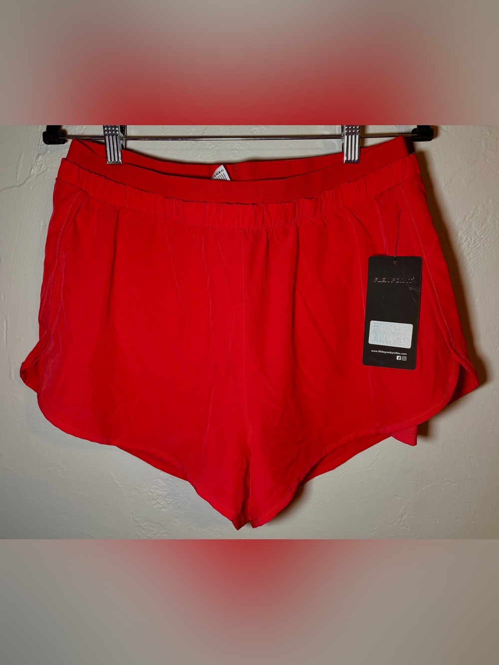 NWT 90 Degree by Reflex Red 2-in-1 Running Shorts Large L Lightstreme Olympus